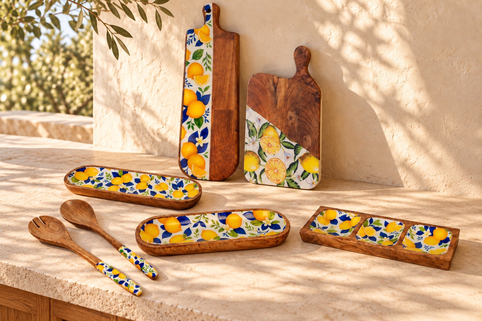 AI-generated lifestyle image of the lemon collection