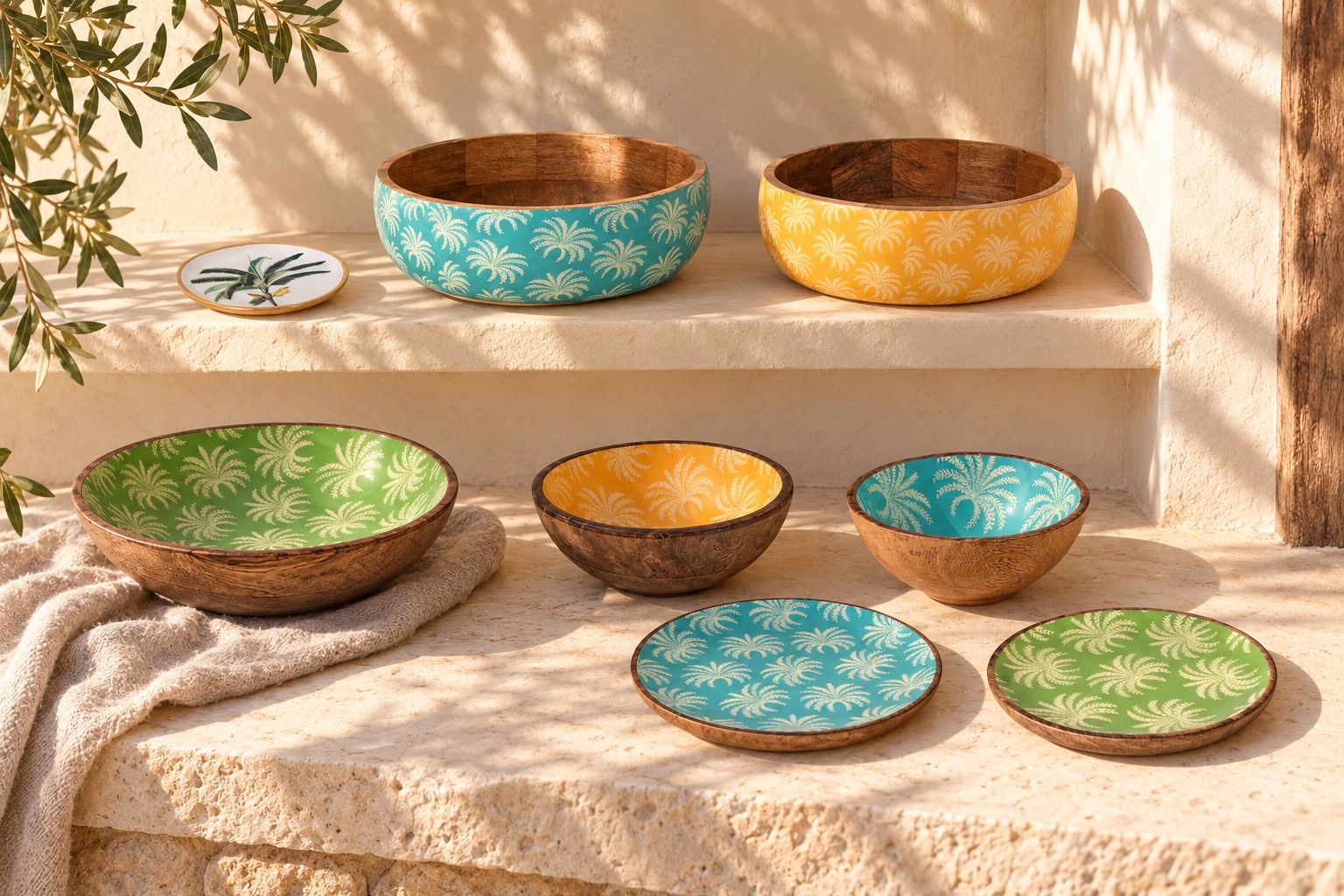 AI-generated lifestyle image of the palm collection