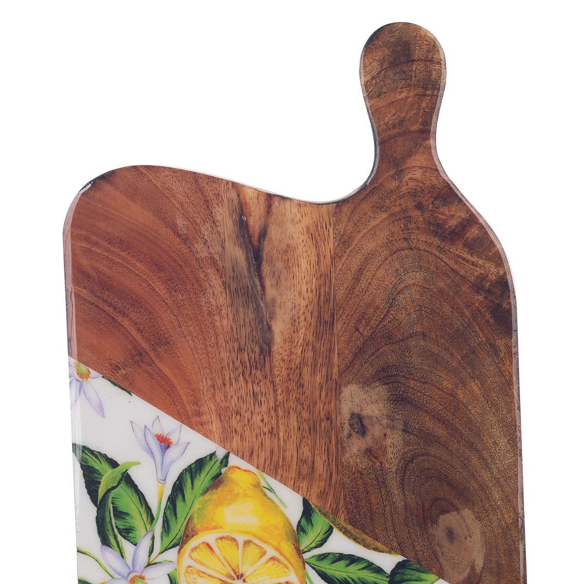 Mango wood board with lemon motif, 35 × 19 cm - Image 3