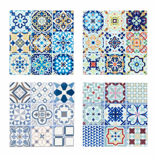 Ceramic tile-pattern trivet, 20 cm – 20825