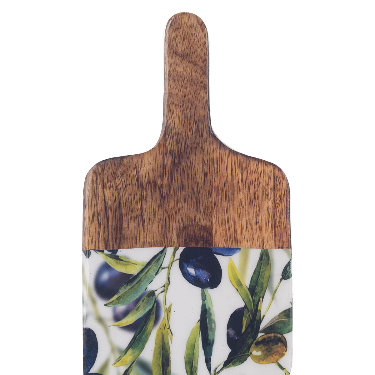 Mango wood chopping board with olive motif, 30 × 15 cm - Image 3