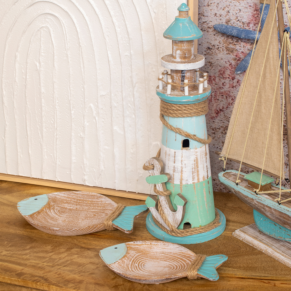 Fish-shaped MDF tray, 20.5 cm - Image 3