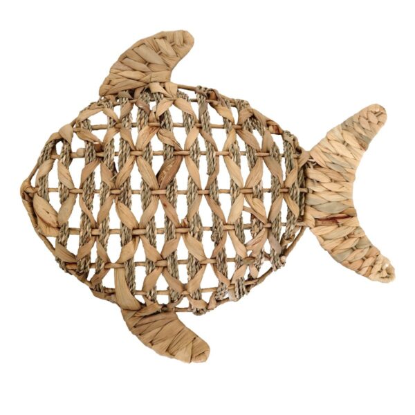 Water hyacinth fish wall decoration – small