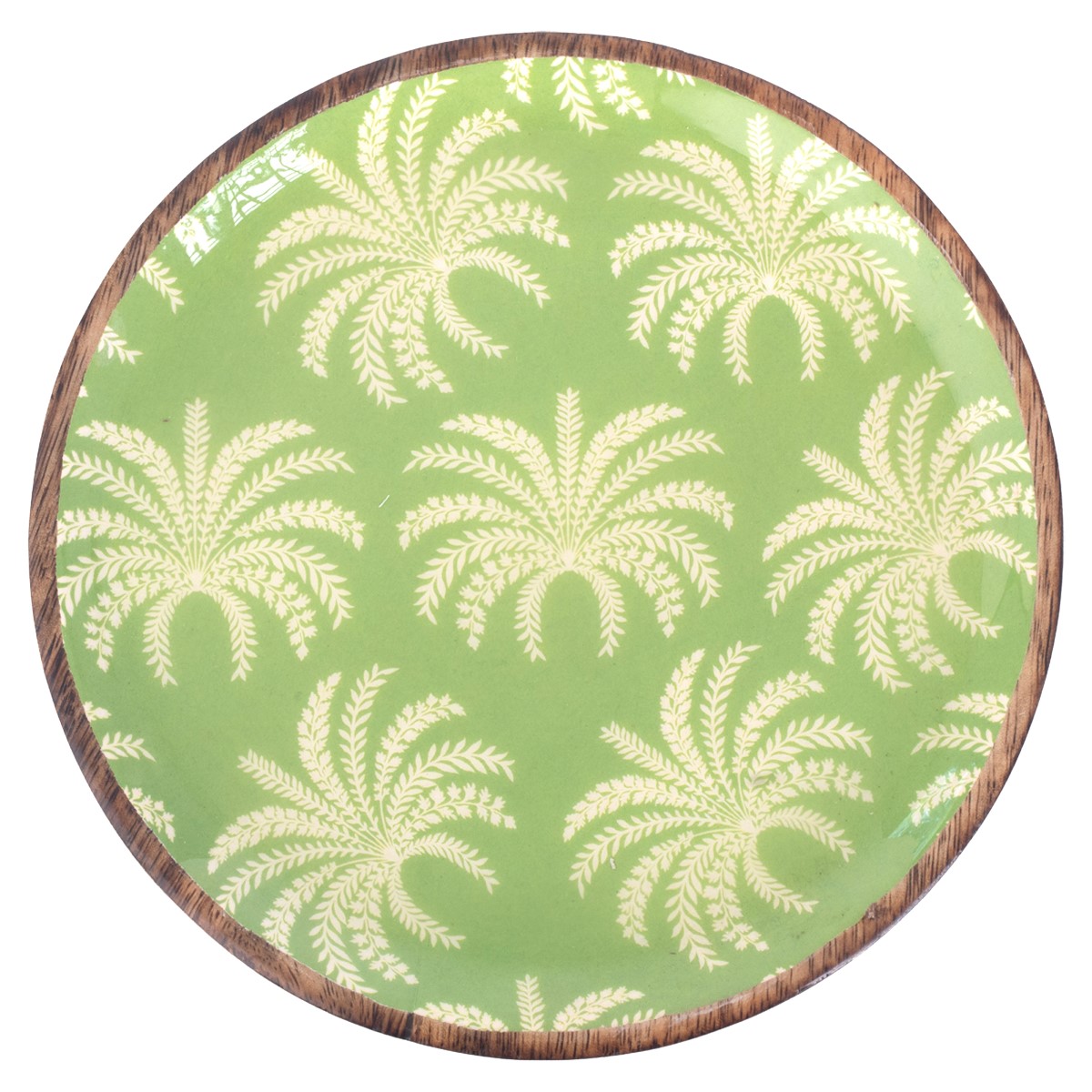 Small decorative plate with palm motif, 16 × 16 cm - Image 3