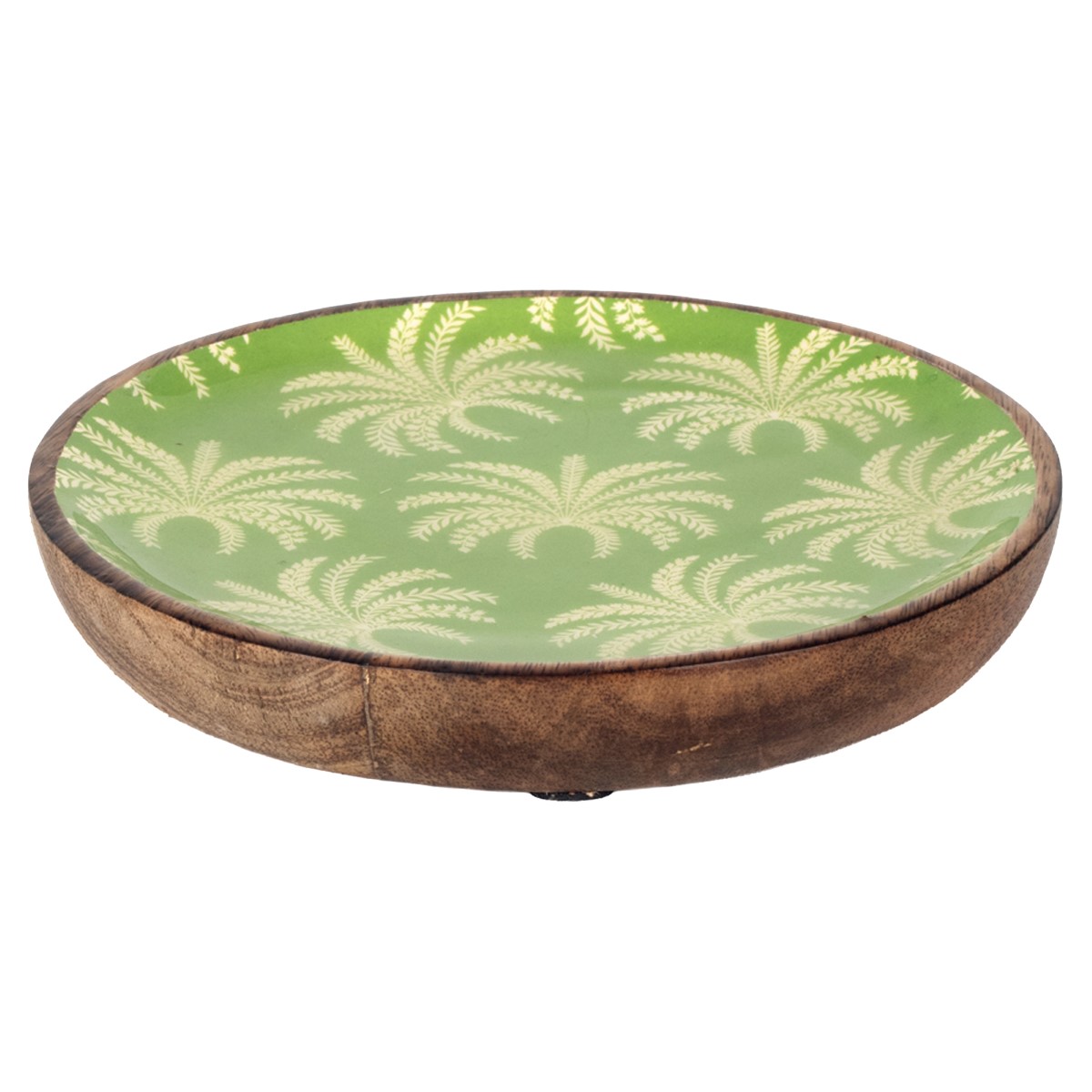 Small decorative plate with palm motif, 16 × 16 cm - Image 4